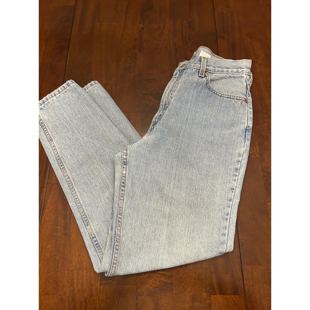Levi's 512 Slim Fit Tapered Leg Jeans Womens 14 Light Wash Vintage USA‎
